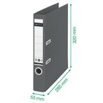 Recycle Colours Lever Arch File A4 50mm Red (Pack of 10) 10190025