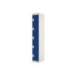 Five Compartment Locker 300x300x1800mm Blue Door M12215GUCF00