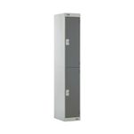 Two Compartment Locker 300x450x1800mm Dark Grey Door M12512GUHY00