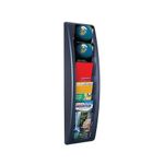 Fast Paper 1/3 A4 5 Tier Quick Fit Wall Display Portrait Black F406201