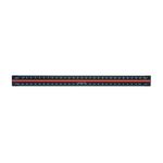 Linex Tri-Scale Ruler 30cm Aluminium Black H382