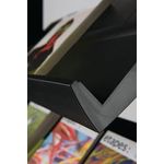 Fast Paper Mobile 5 Shelf Wide Literature Display Black F255N01