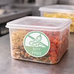 MyCafe Food Label Soy Free 25mm Removable Pack of 1000 MYC10623