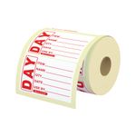 MyCafe Food Label Use By 25x25mm Removable Pack of 1000 MYC10627