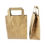 MyCafe Kraft Paper Carrier Bag 175x115x345mm Pack of 250 MYC10947