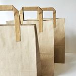 MyCafe Kraft Paper Carrier Bag 260x130x305mm Pack of 250 MYC10949