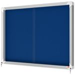 Nobo Premium Plus Felt Lockable Notice Board 8xA4 1902565