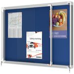 Nobo Premium Plus Felt Lockable Notice Board 8xA4 1902565