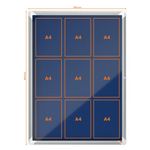 Nobo Premium Plus Felt Lockable Notice Board 9xA4 1902556