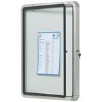Nobo Premium Plus Outdoor Magnetic Lockable Notice Board 494x667x45mm 4xA4 1902577