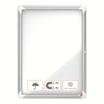 Nobo Premium Plus Outdoor Magnetic Lockable Notice Board 494x667x45mm 4xA4 1902577