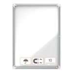 Nobo Premium Plus Outdoor Magnetic Lockable Notice Board 708x969x43mm 9xA4 902580