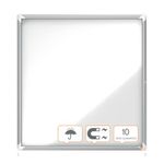 Nobo Premium Plus Outdoor Magnetic Lockable Notice Board 923x969x43mm 12xA4 1902581