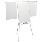 Nobo Shark Flipchart and Drywipe Easel Blue/Silver 1901918