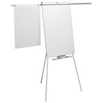 Nobo Shark Flipchart and Drywipe Easel Blue/Silver 1901918