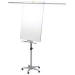 Nobo Piranha Mobile Flipchart and Drywipe Easel Blue/Silver 1901920