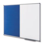 Nobo Classic Combi Blue Felt/Steel Noticeboard 900x600mm 1902257