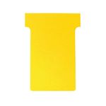 Nobo T-Card Size 2 48x85mm Yellow Pack of 100 2002004