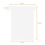 Nobo T-Card Size 3 80x120mm White Pack of 100 2003002