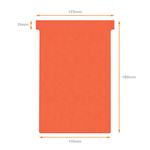 Nobo T-Cards A110 Size 4 Red (Pack 100) 2004003