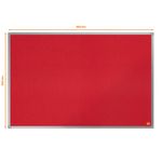 Nobo Essence Felt Notice Board 900 x 600mm Red 1904066