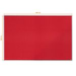 Nobo Essence Felt Notice Board 1800x1200mm Red 1904068