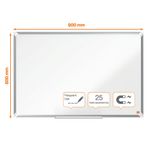 Nobo Premium Plus Enamel Magnetic Whiteboard 900 x 600mm 1915144