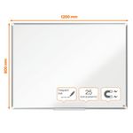 Nobo Premium Plus Enamel Magnetic Whiteboard 1200 x 900mm 1915145