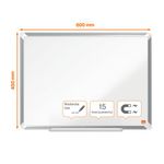 Nobo Premium Plus Steel Magnetic Whiteboard 600 x 450mm 1915154