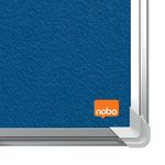 Nobo Premium Plus Felt Notice Board 1500 x 1200mm Blue 1915191