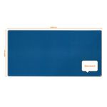 Nobo Premium Plus Felt Notice Board 2400 x 1200mm Blue 1915193