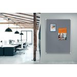 Nobo Premium Plus Felt Notice Board 600 x 450mm Grey 1915194