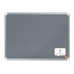 Nobo Premium Plus Felt Notice Board 600 x 450mm Grey 1915194