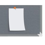 Nobo Premium Plus Felt Notice Board 600 x 450mm Grey 1915194