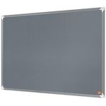 Nobo Premium Plus Felt Notice Board 900 x 600mm Grey 1915195