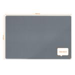 Nobo Premium Plus Felt Notice Board 1800 x 1200mm Grey 1915199