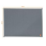 Nobo Essence Felt Notice Board 600 x 450mm Grey 1915204