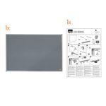Nobo Essence Felt Notice Board 600 x 450mm Grey 1915204