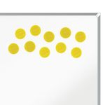 Nobo Whiteboard Magnets 38mm Yellow Pack of 10 1915316