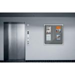 Nobo Premium Plus Lockable Noticeboard 18xA4 Sheets Grey Felt 1915338