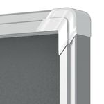 Nobo Premium Plus Lockable Noticeboard 18xA4 Sheets Grey Felt 1915338