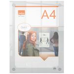 Nobo A4 Acrylic Wall Mounted Poster Frame Clear 1915591