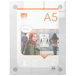 Nobo A5 Acrylic Wall Mounted Poster Frame Clear 1915592