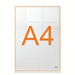 Nobo A4 Counter Top Acrylic Freestanding Poster Frame Clear 1915594