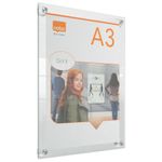 Nobo A3 Acrylic Wall Mounted Repositionable Poster Frame 1915599