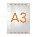 Nobo A3 Acrylic Wall Mounted Repositionable Poster Frame 1915599