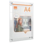 Nobo A4 Acrylic Wall Mounted Repositionable Poster Frame 1915600
