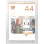 Nobo A4 Acrylic Wall Mounted Repositionable Poster Frame 1915600