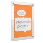 Nobo A4 Acrylic Wall Mounted Repositionable Poster Frame 1915600