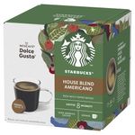 Nescafe Dolce Gusto Starbucks House Blend Americano Medium Roast Coffee Pods (Pack of 36) 12397697